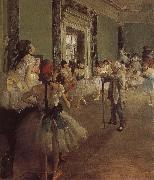 Edgar Degas Dance class oil